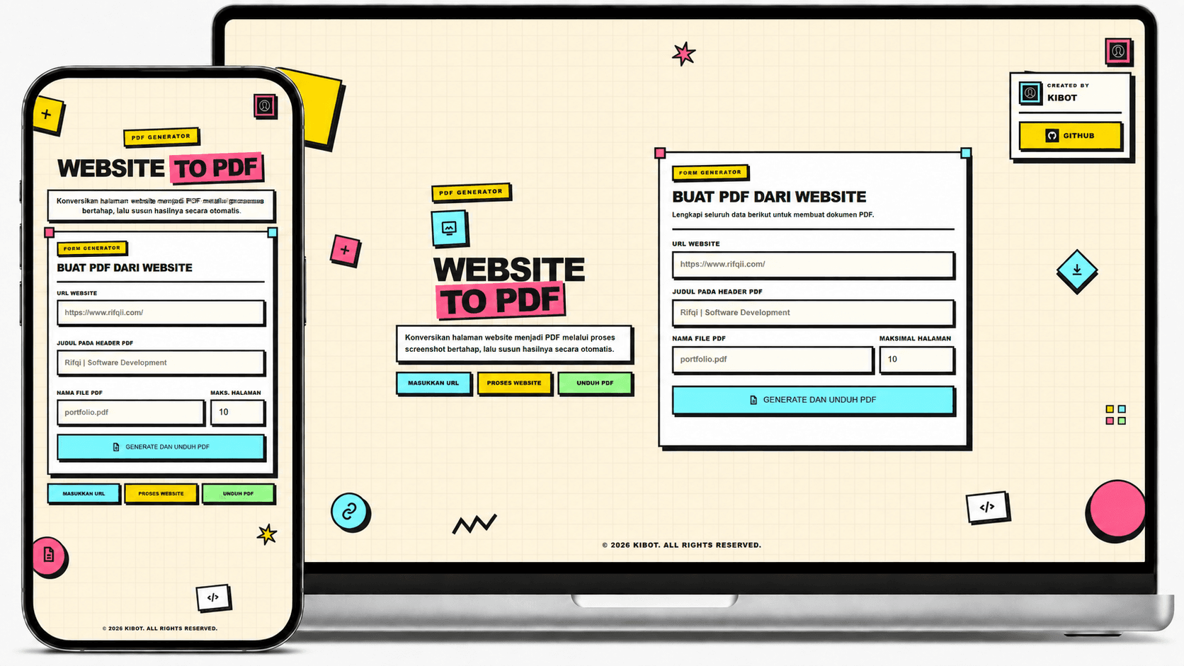 Generate Website To PDF